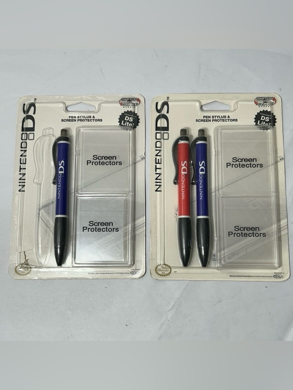 Nintendo DS Lite Official OEM Switch N Carry Pen Stylus Screen Protectors 2-Pack